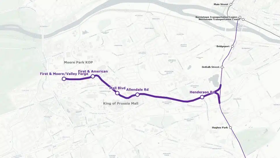 Kop Rail route