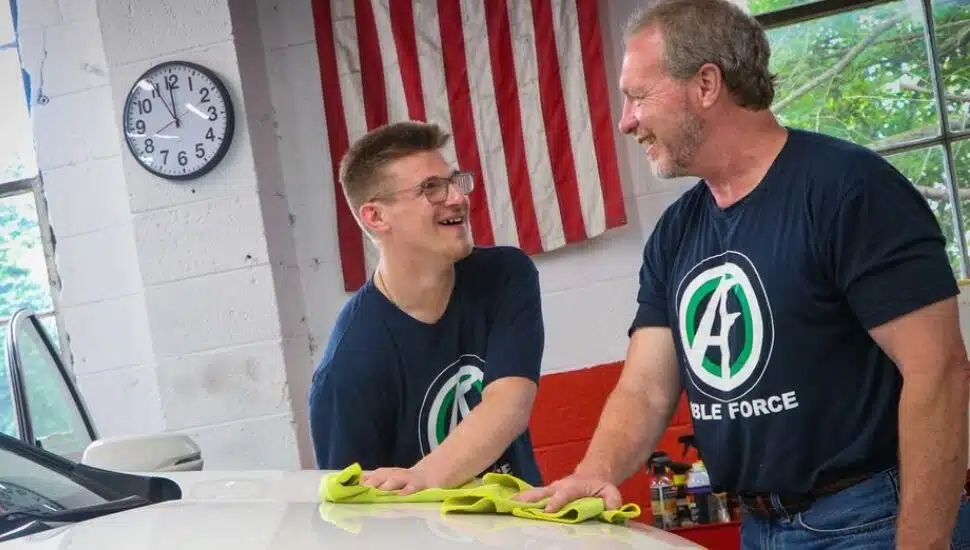 Mike Fitzgerald and son Shawn