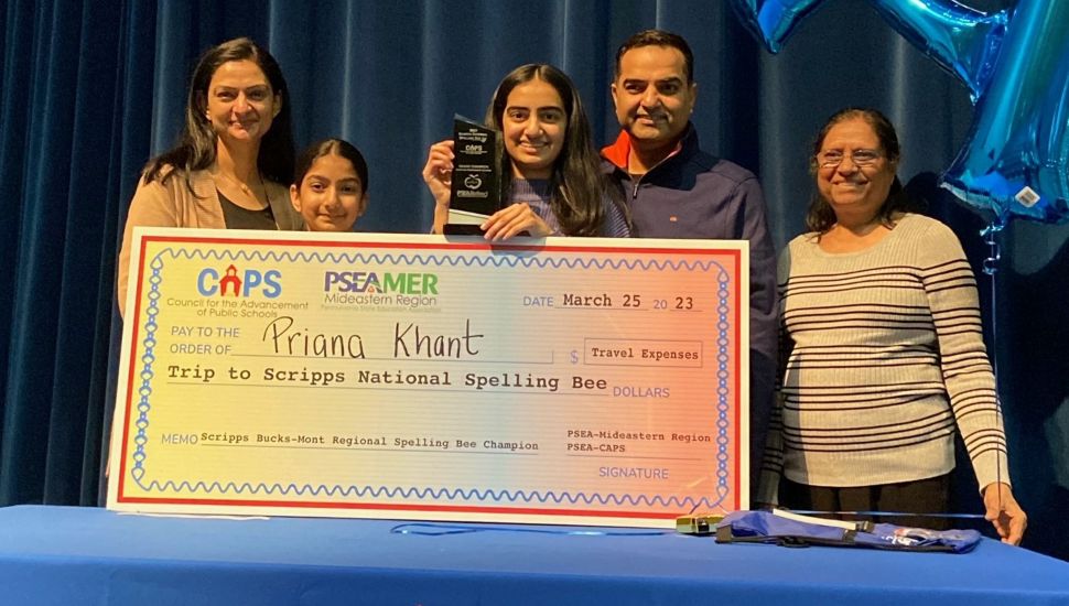 Priana Khant Spelling bee winner