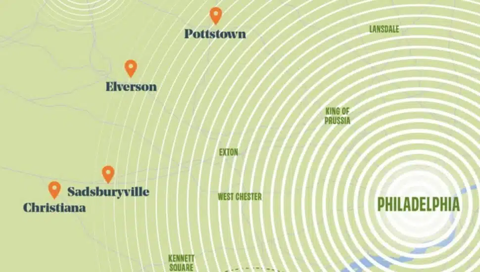 suburban town overlap