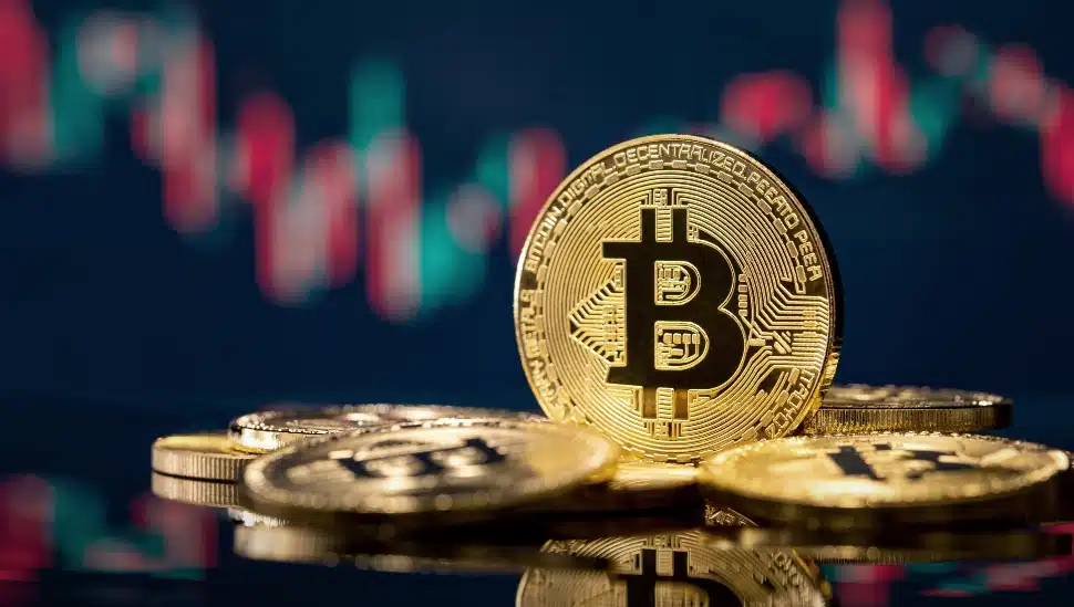 A Bitcoin on Display