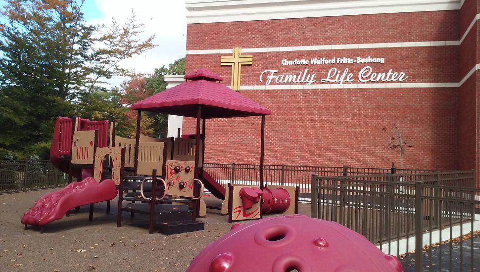 The Treasure Lake Church "God's LIttle Treasures" preschool playground