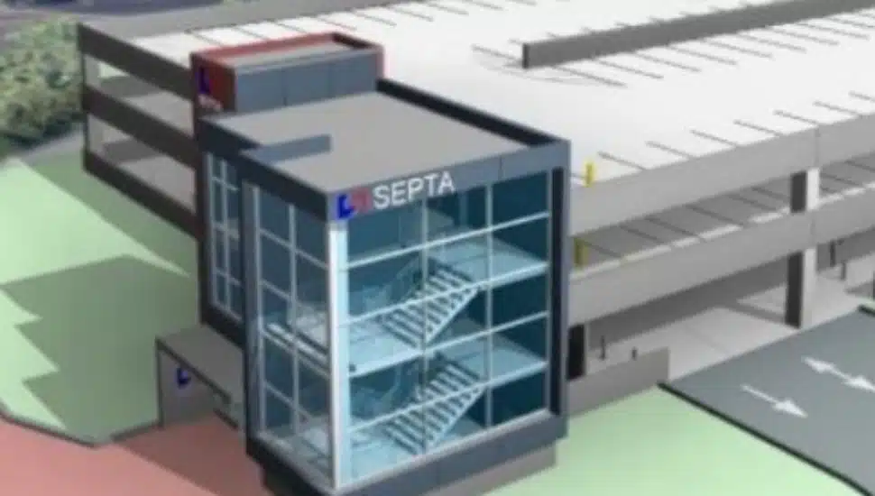 Proposed Conshohocken SEPTA train station parking garage