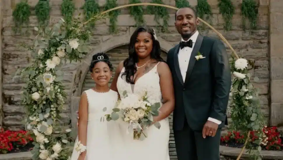 Adrienne and Maurice Dupree with daughter Drew.