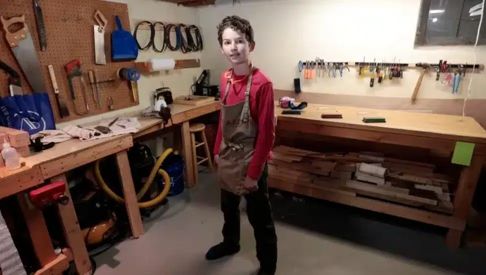 Nearby Mount Airy Seventh Grader Sharpens Knives to Fund Woodworking Passion
