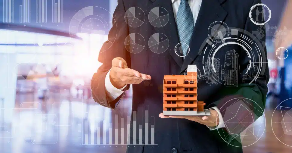 Man investing in commercial real estate