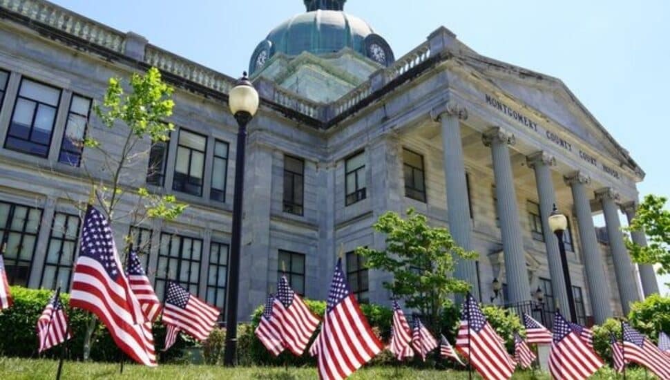 Montgomery County Courthouse in Norristown.