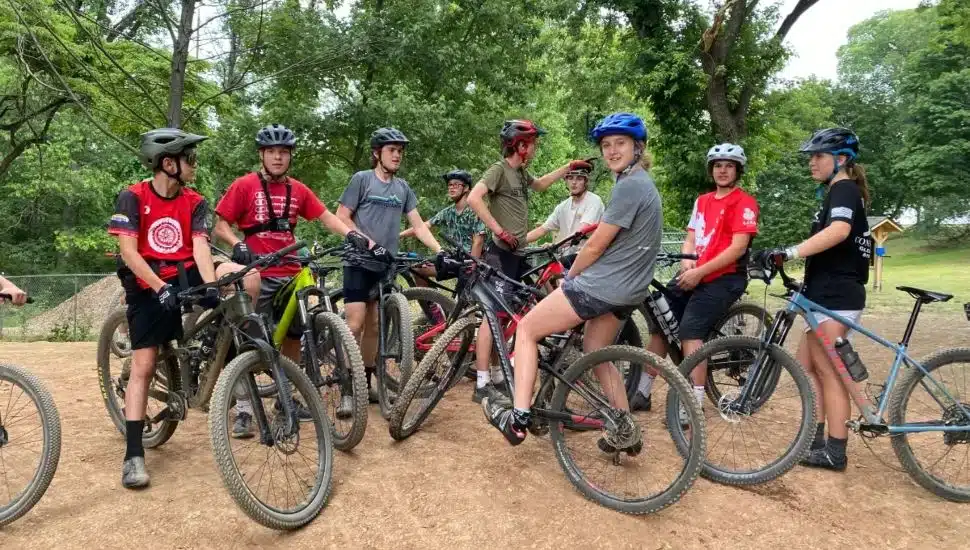 Riders at the Phoenixville Bike Park.