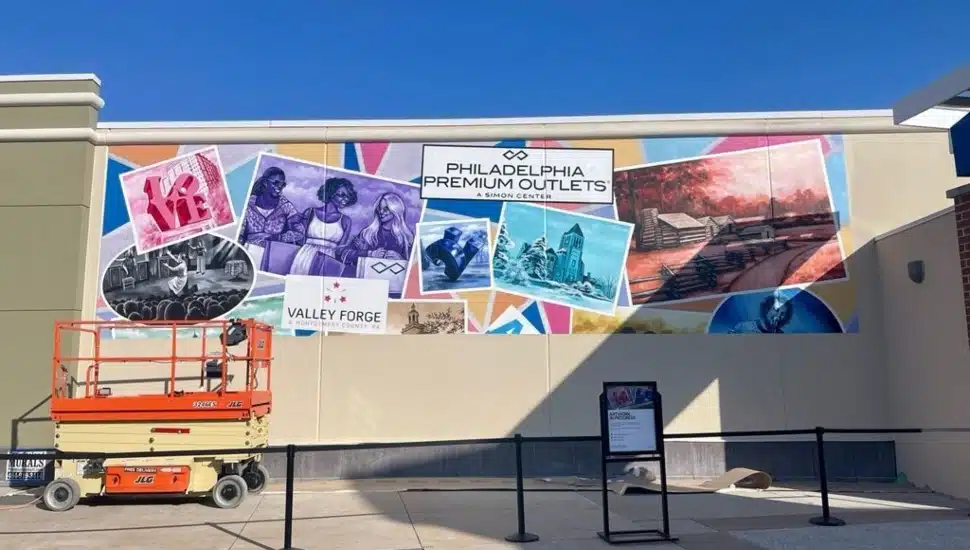 Valley Forge Tourism Convention Board art murals.