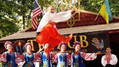 Dancers at the Ukrainian Folk Festival.