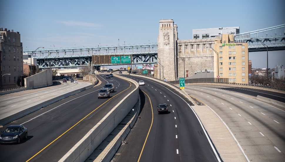 Driving on I-95.