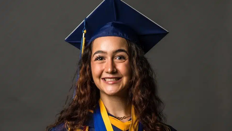 Maria Ramunno at her Neumann University graduation.