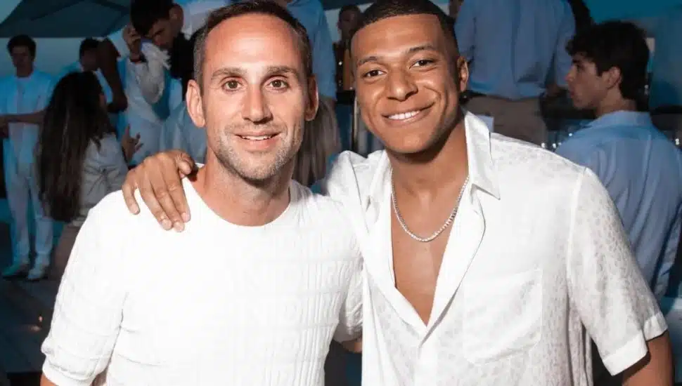 Michael Rubin and Kylian Mbappé.
