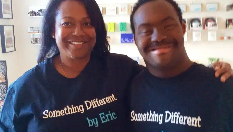 Dr. Bernadette Wheeler and her son Eric.