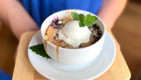 Ground Provisions blueberry cobbler
