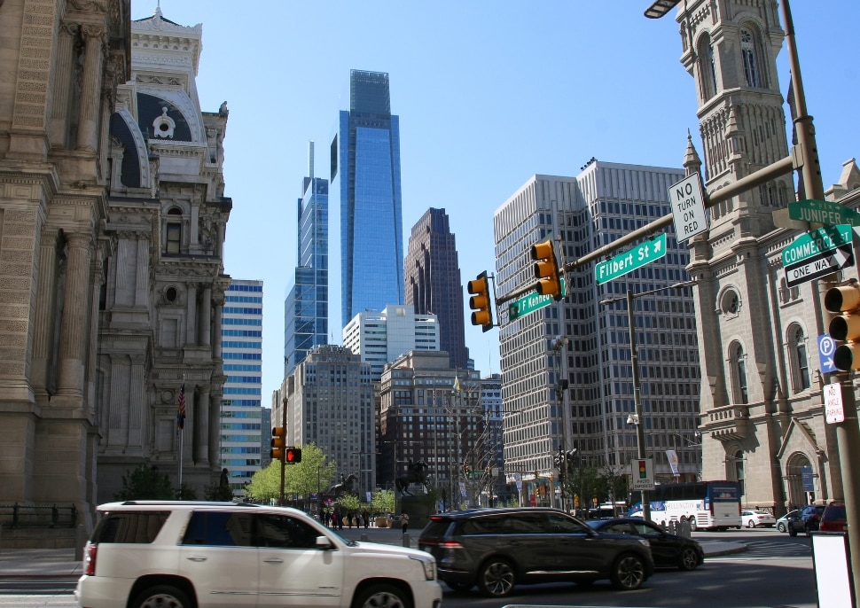 Traffic in Center City Philadelphia