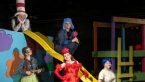 The cast of Seussical the Musical at Steel River Playhouse.