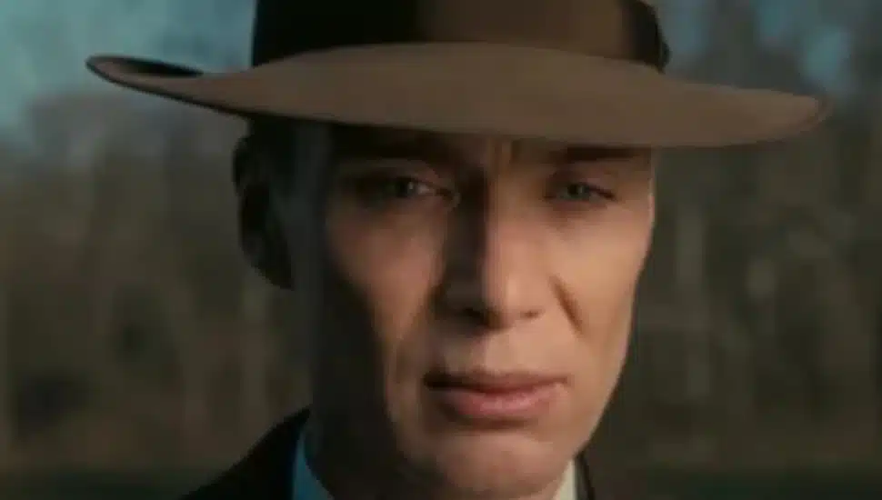 A shot from the movie "Oppenheimer"