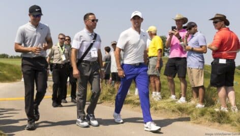 Rory McIlroy (center) has made an investment in Lyric.