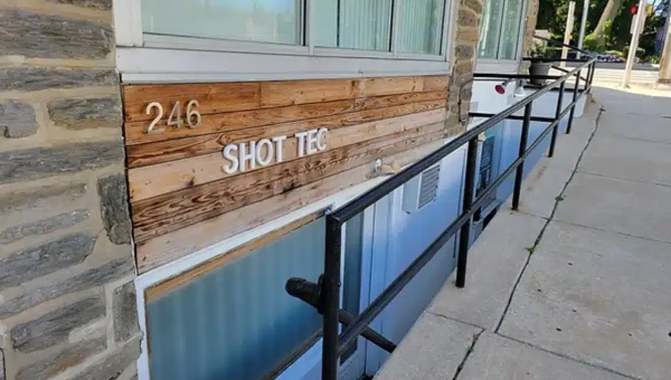 External shot of Shot Tec in Bala Cynwyd.