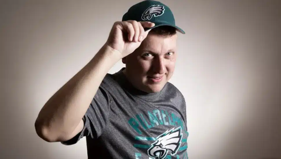 Sergei Zherdey in Eagles gear.