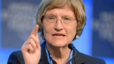 Drew Gilpin Faust at the Annual Meeting 2013 of the World Economic Forum in Davos, Switzerland.
