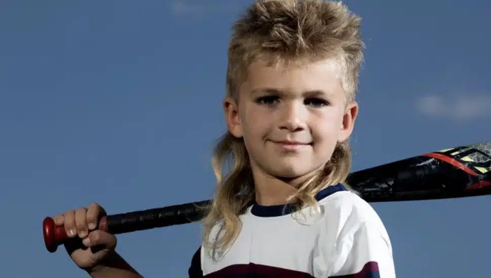 Rory Ehrlich, 6, right before baseball practice.