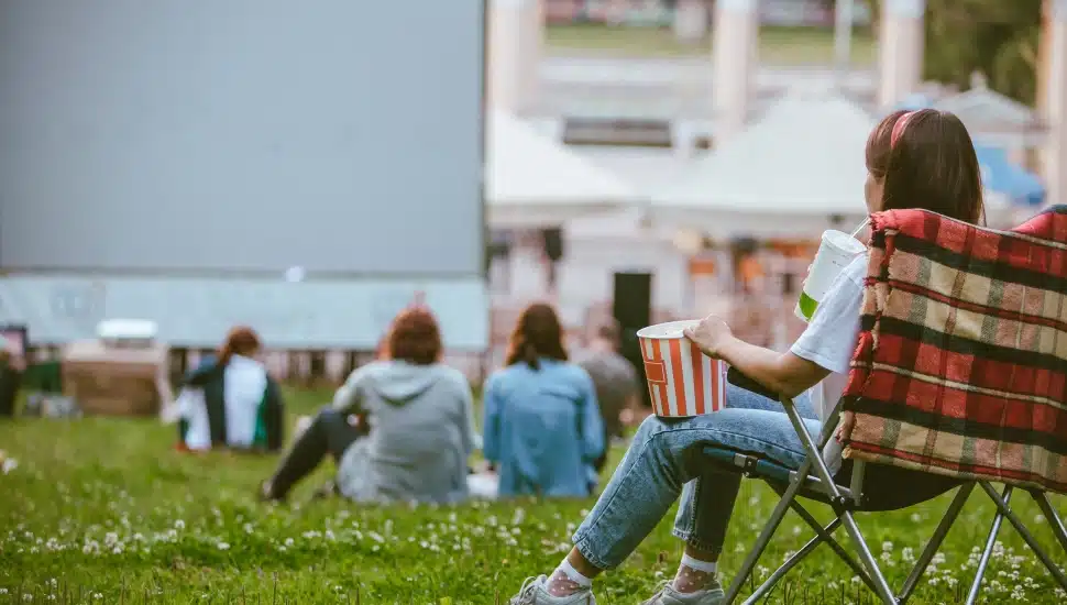 outdoor movie.