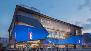 Rendering of proposed 76 Place Arena
