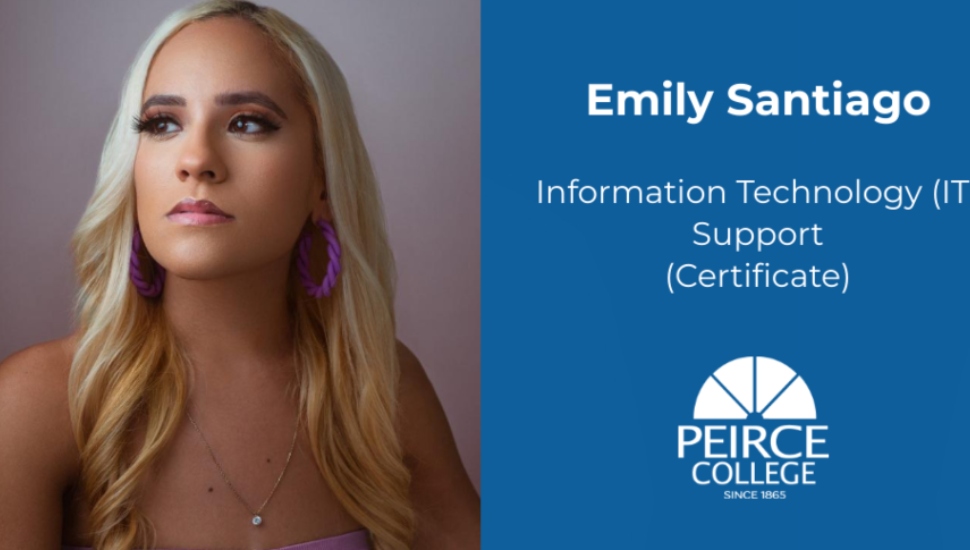 Emily Santiago, Peirce College student.