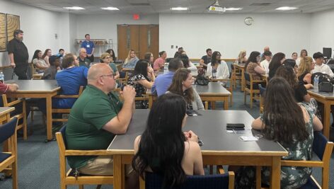 Students at Holy Family University