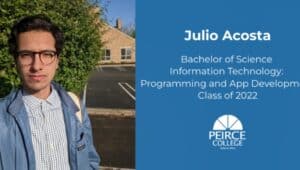 Julio Acosta, Peirce College graduate