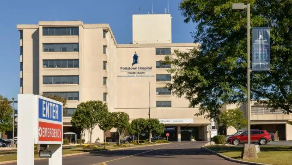 External shot of Pottstown Hospital