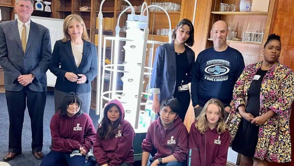 Eisenhower Science Academy Will Help Fight Food Insecurity with New Vertical Garden