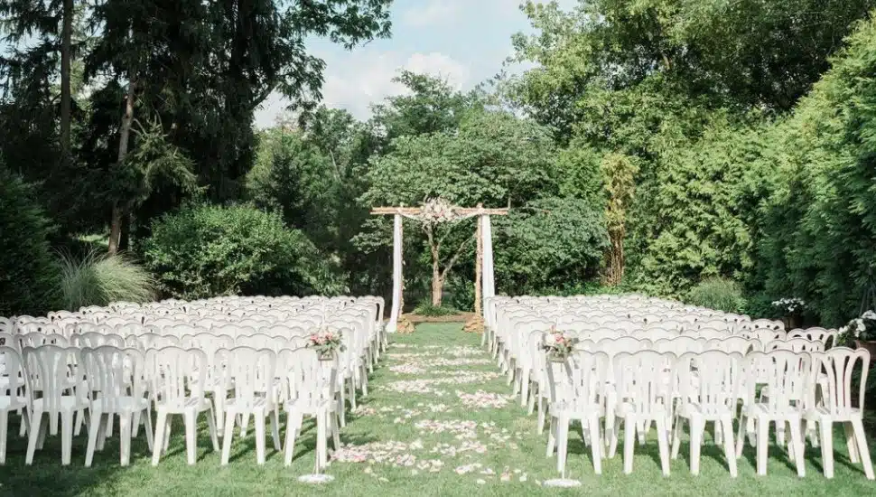 Wedding setup at The Manor House at Commonwealth
