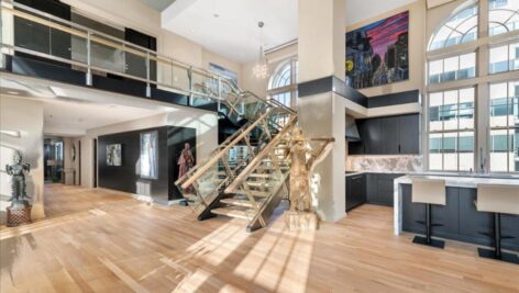 A Center City penthouse previously owned by former Philadelphia Phillies slugger Pat Burrell is once again up for sale at a reduced price.