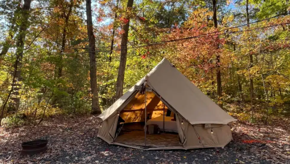 Camping the stylish way.
