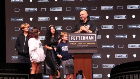 John Fetterman and his family
