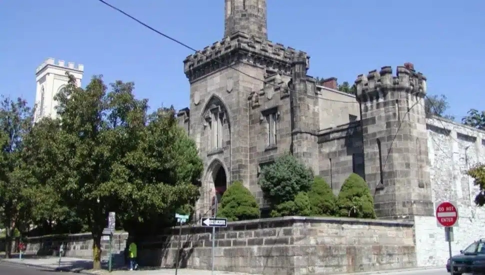 The old Montgomery County/Airy Street Prison at 35 East Airy Street in Norristown.