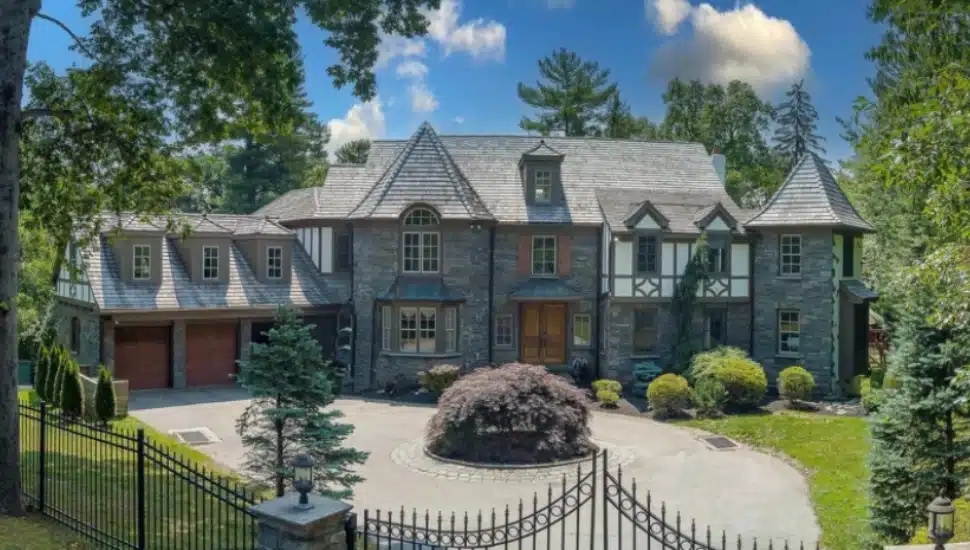 External shot of 899 Black Rock Road in Gladwyne.