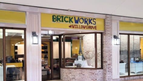 The entrance to Brickworks at Willow Grove Park Mall.