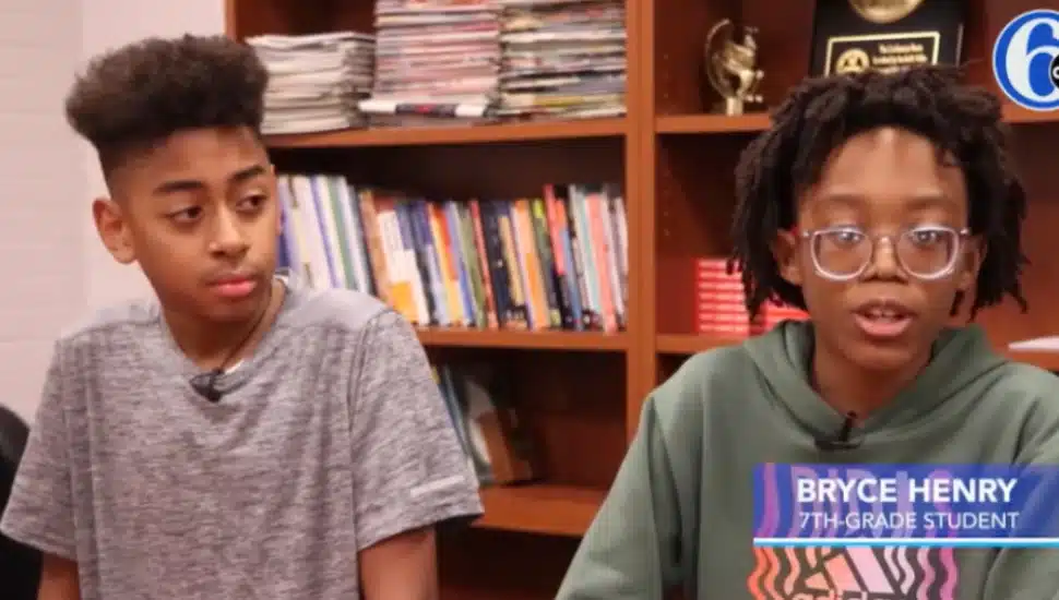 Ethan Williams and Bryce Henry talking about how Williams saved his friend's life.