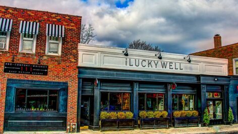 The entrance to The Lucky Well in Ambler.