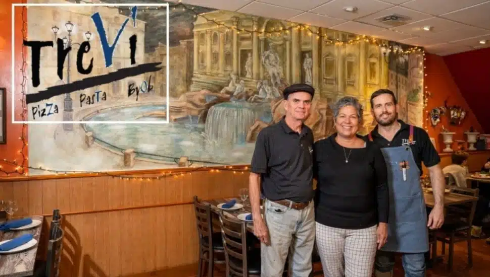 The Burke family in their Glenside restaurant Trevi BYOB.