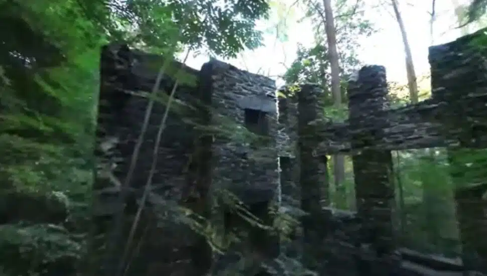 The ruins of Toddtown near Conshohocken.