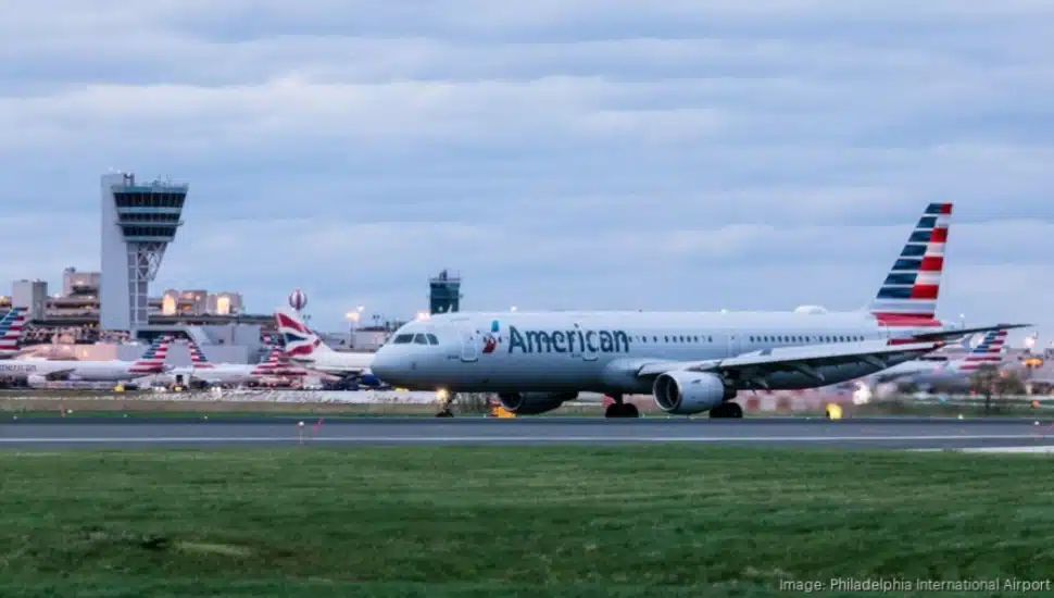 An American flight out of Philadelphia.