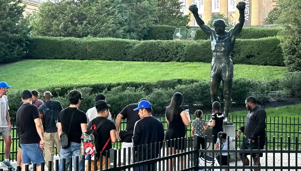 Rocky Statue.