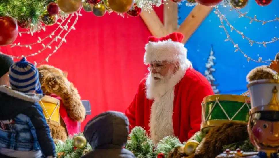 Santa at Elmwood Park Zoo.