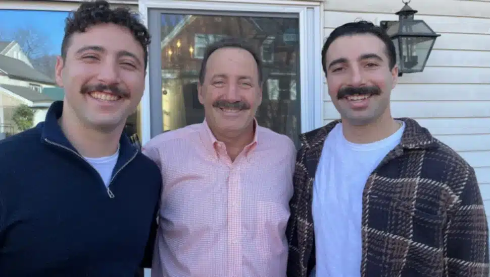Gary (center), Victor (left) and Zach Fink of Lower Merion.
