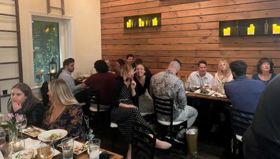 People dining at The Goat's Beard.